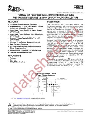 TPS75115QPWPG4 datasheet  